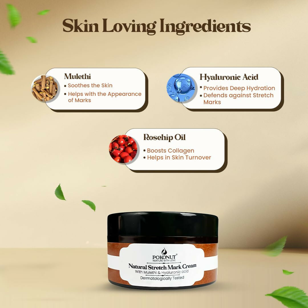 Pokonut Natural Stretch Mark Cream