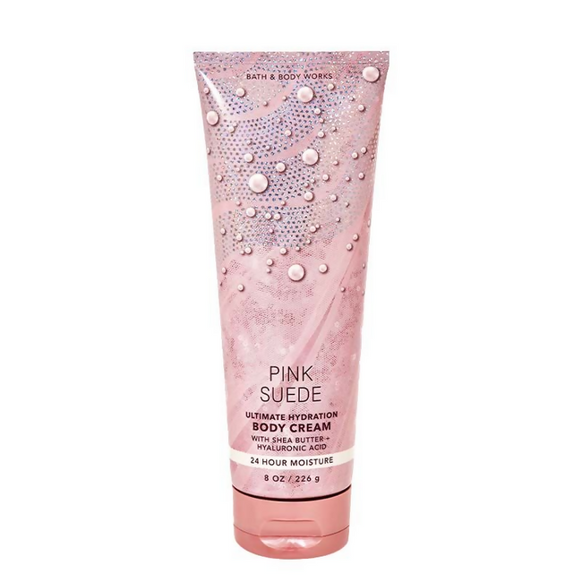 Bath & Body Works Pink Suede Ultimate Hydration Body Cream Hover Image