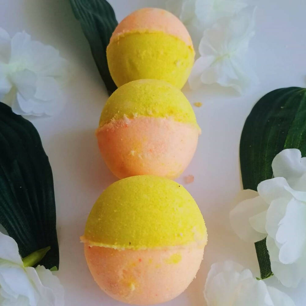 Aaranyam Fizzy Aromatic Bath Soap Orange & Lemon