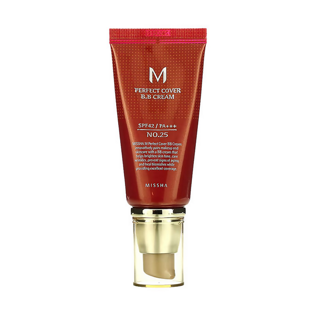 Missha Perfect Cover Bb Cream Spf42 Pa+++ - No.25 Warm Beige Hover Image