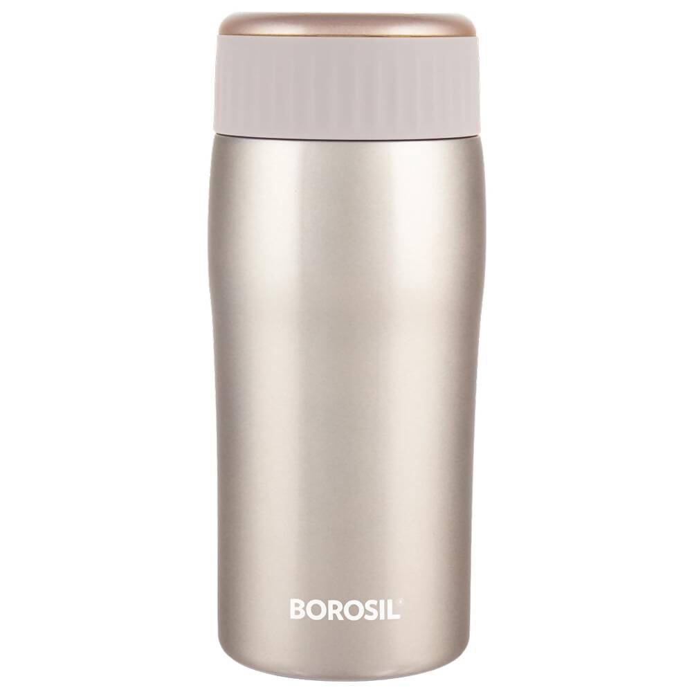 Borosil Cosmic Insulated Water Bottle Tumbler - 320ml (Gold)