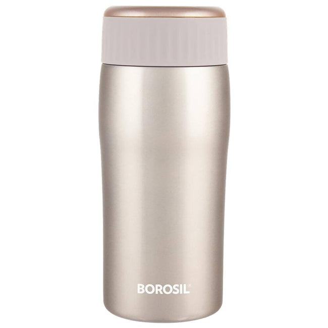 Borosil Cosmic Insulated Water Bottle Tumbler - 320ml (Gold) Hover Image