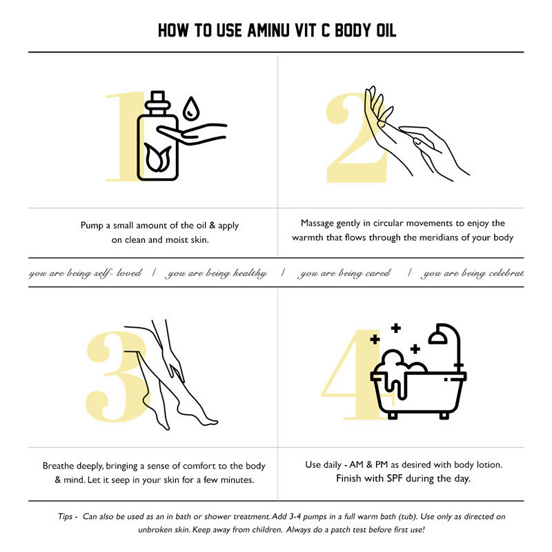 Aminu Melting Aminu Vit C Body Oil for Brightening & Hydrating