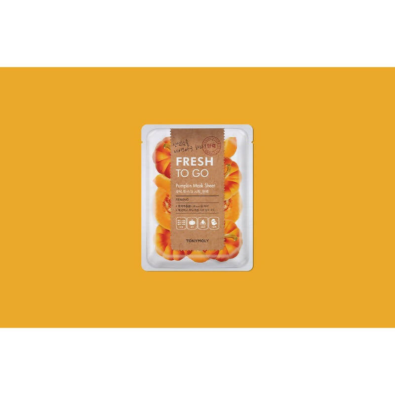 Tonymoly Fresh To Go Pumpkin Mask Sheet Firming - Korean Skincare