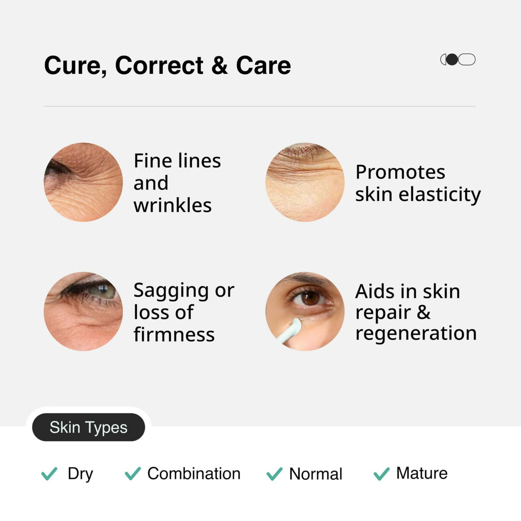 Cureskin Bio-Peptide Under Eye Cream for Dark Circles