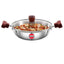 Hawkins Tri-Ply Stainless Steel Deep-Fry Pan with Glass Lid Silver (SSD15G)