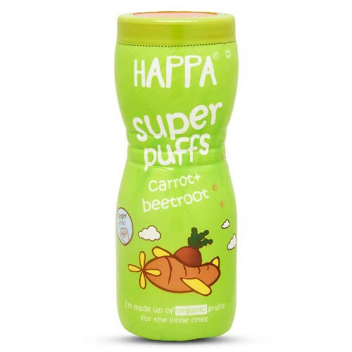 Happa Multigrain Carrot & Beetroot Melts Super Puffs (8 Months+)