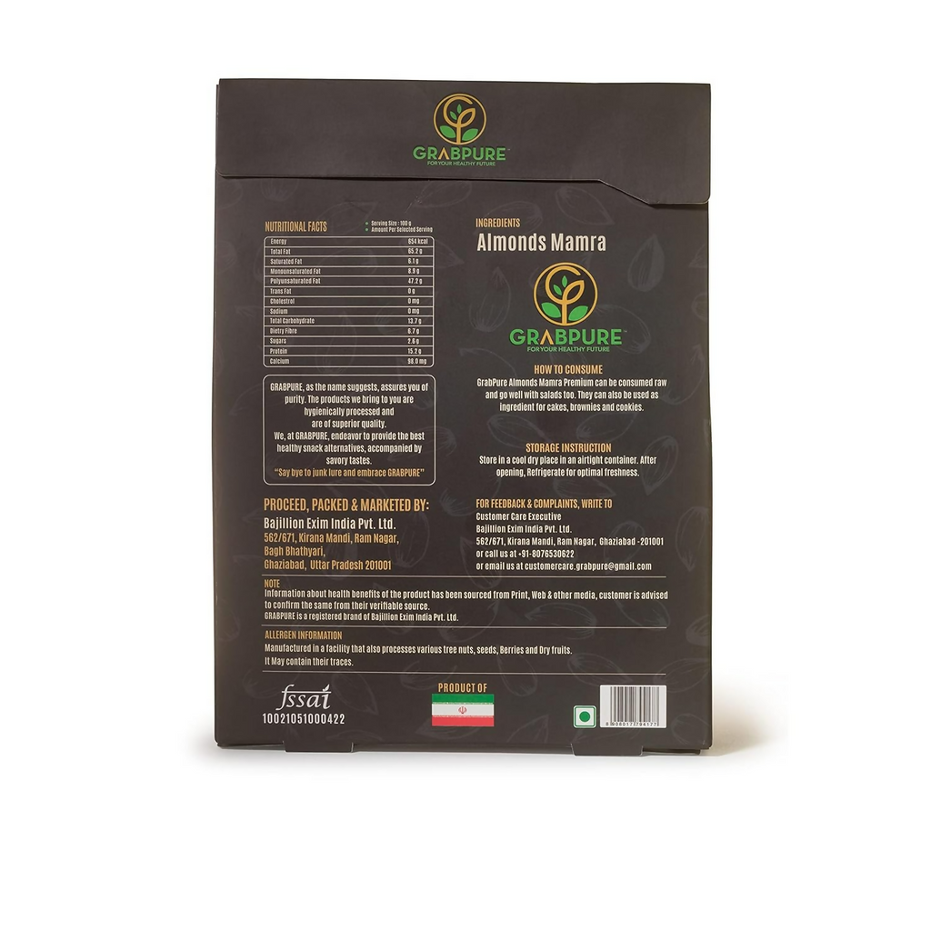 Grabpure Mamra Almonds/Mamra Badam Dry Fruits