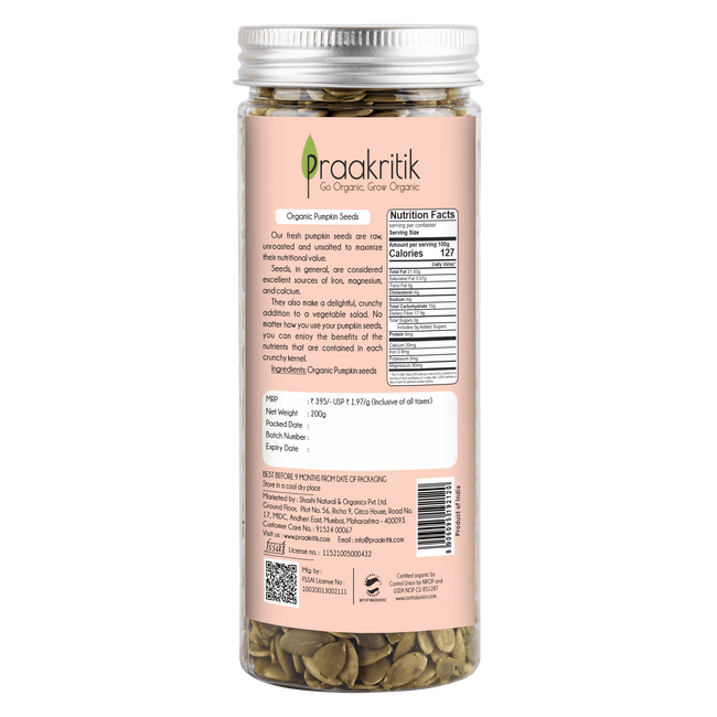 Praakritik Organic Pumpkin seeds Main Image