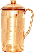 Pure Copper Water Jug With Handles And Lid