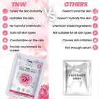 The Natural Wash Rose Face Sheet Mask