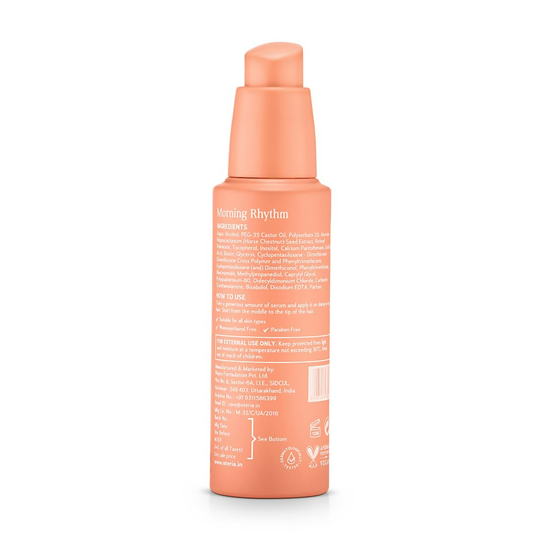 Oteria Go-To Hair Serum Premium Anti Frizz Hair Serum - Enriched with B-Vitamins & Niacinamide