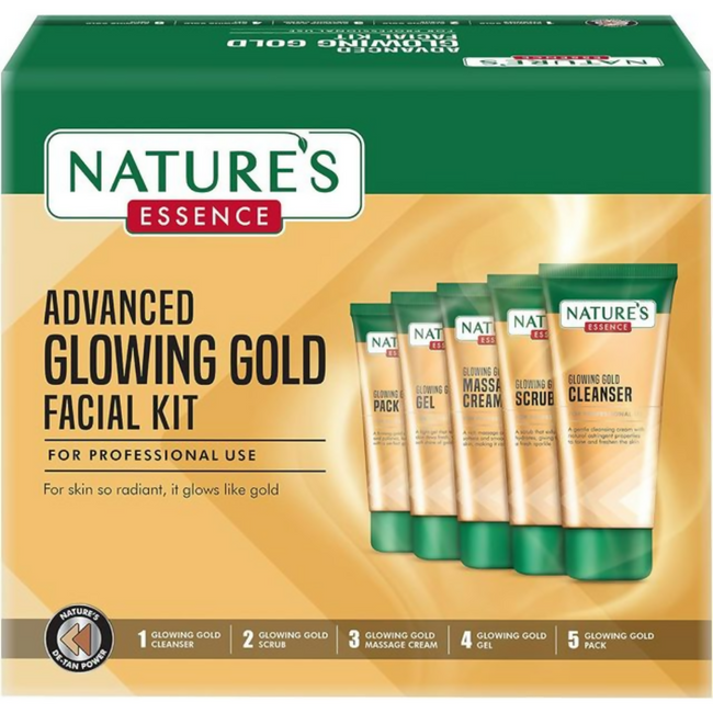 Nature's Essence Advanced Glowing Gold Facial Kit Hover Image