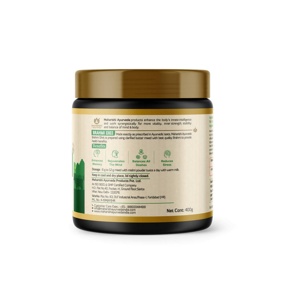 Maharishi Ayurveda Brahmi Ghee | Made From Grass Fed Cow's Milk | Desi Ghee with Rich Aroma