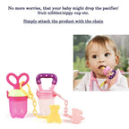 Safe-O-Kid Animal Design Silicone Pacifier/Soother With Holder Chain And Clip, Yellow Dog
