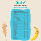 Timios Organic Wheat Banana Baby Cereal