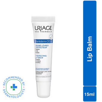 Uriage Bariederm-Cica Protecting Lip Balm For Dry,Cracked & Chapped Lips With Squalane & PHytosterol