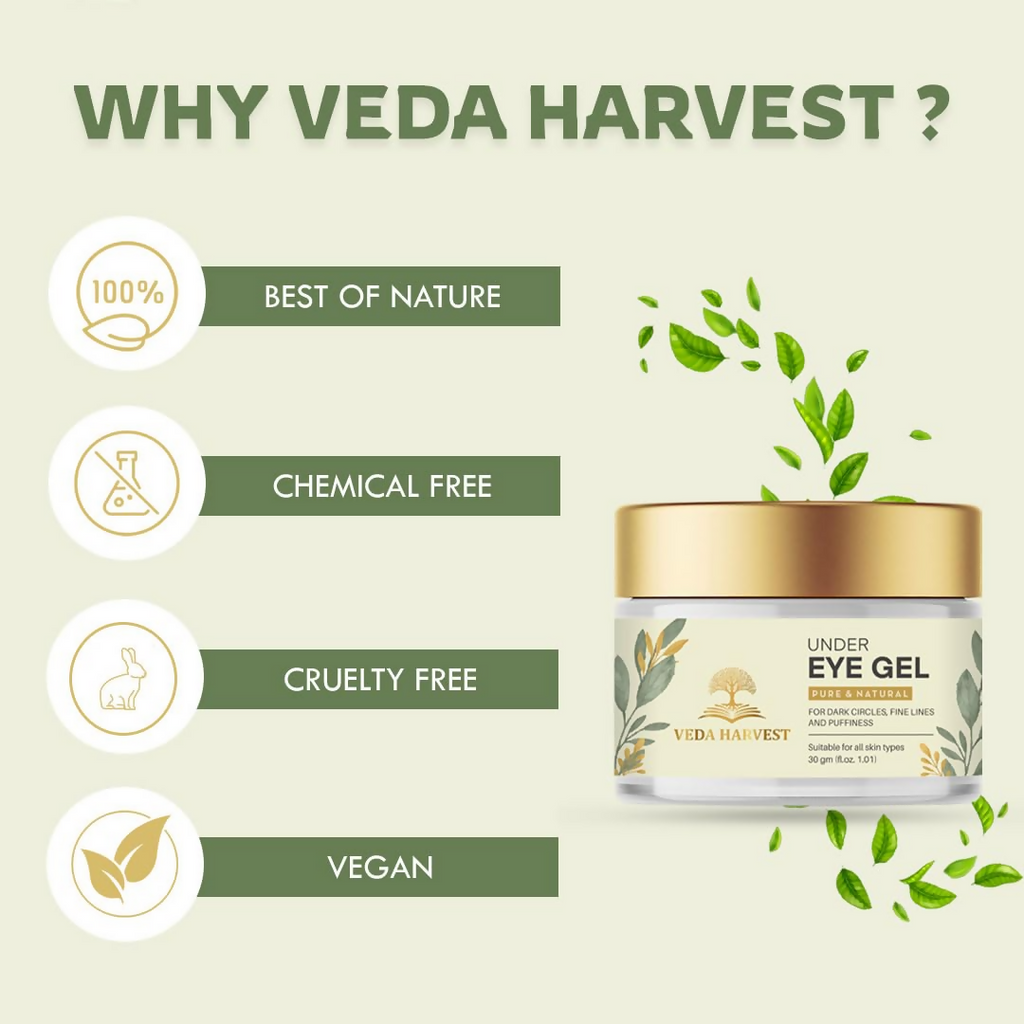 Veda Harvest Pure & Natural Under Eye Gel For All Skin Types