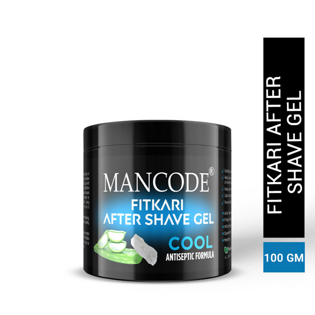 Mancode Fitkari After Shave Gel For Men Cool Antiseptic Formula Main Image