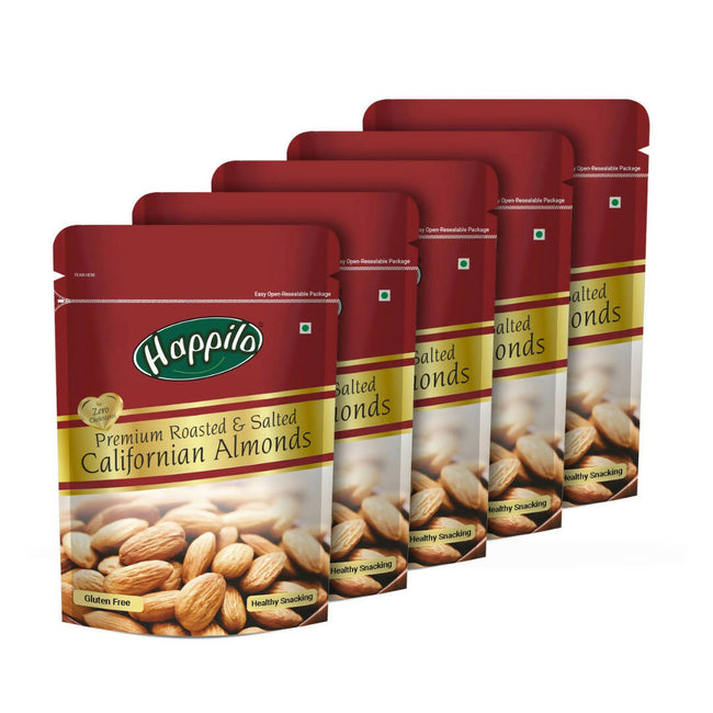 Happilo Roasted & Lightly Salted Premium Californian Almonds Main Image