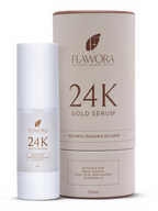 Flawora 24K Gold Face Serum With Vitamin C For Brightening & Anti-Aging Skin