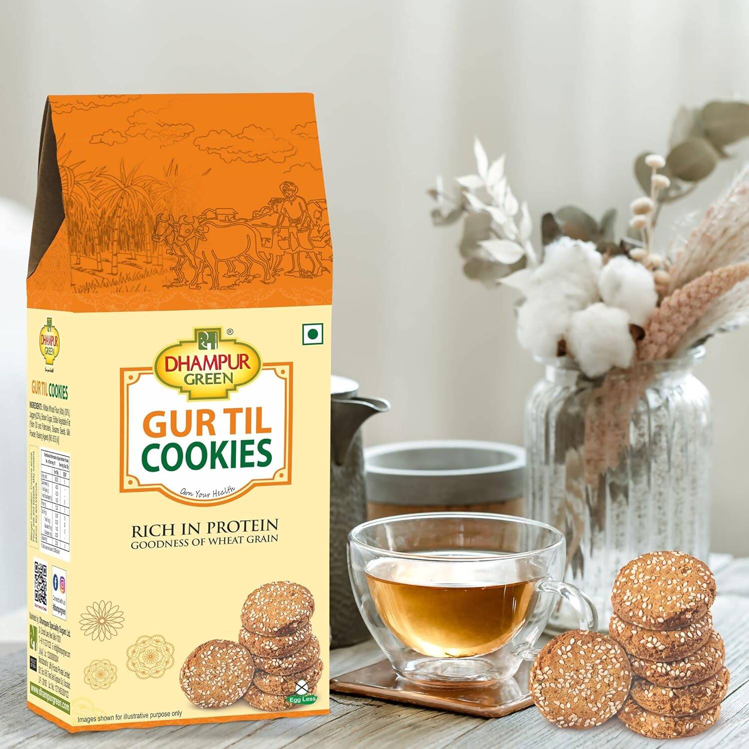 Dhampur Green Gur Til Cookies