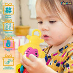 Toyshine Rattle with Teathers Combo for New Born Babies