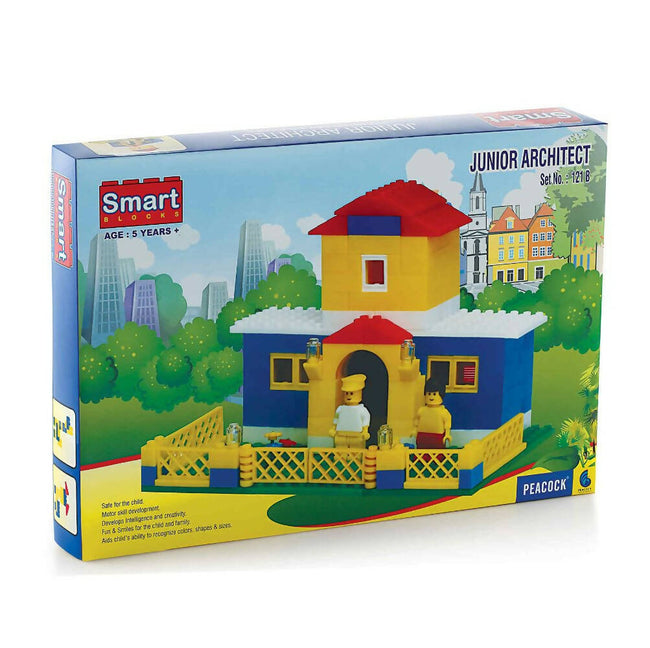 Peacock Junior Architect Building Block Set Toy For Kids For Creative & Imagination Skills 233 Pcs Hover Image