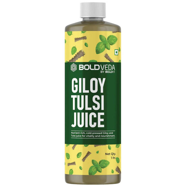 Boldveda Cold Pressed Tulsi Giloy Juice Hover Image