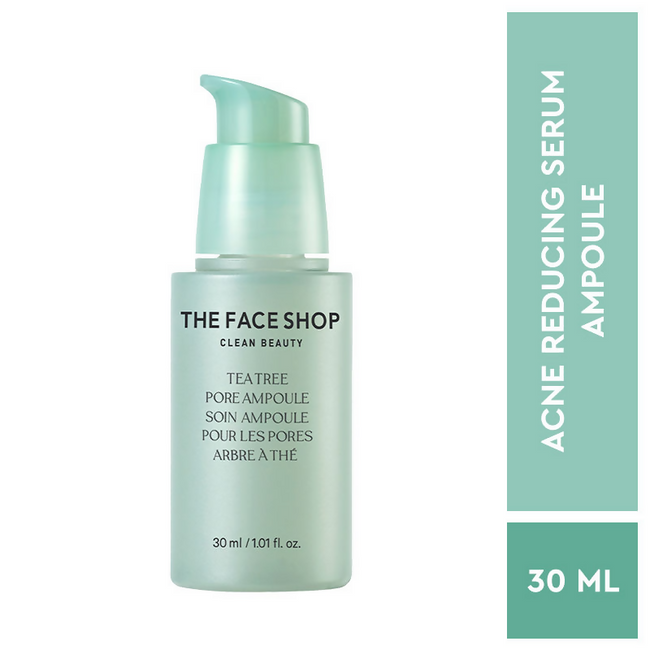 The Face Shop Tea Tree Pore Ampoule With AHA, Ip BHA, PHA & Hyaluronic Acid, For Oily & Acne Skin Main Image