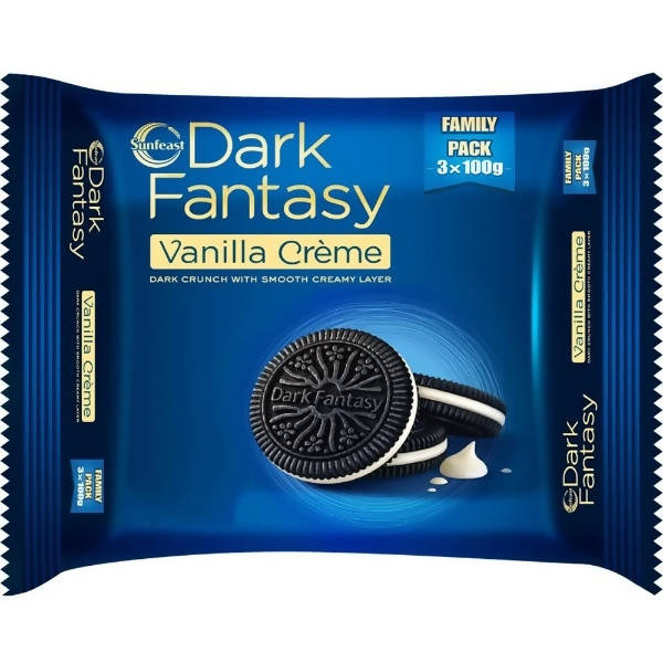 Sunfeast Dark Fantasy Vanilla Creme Biscuits Hover Image