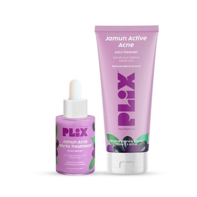 PLIX The Plant Fix Jamun Face Wash & Acne Marks Serum Combo Hover Image
