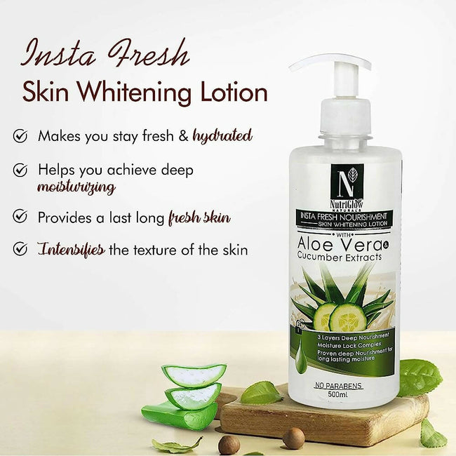 NutriGlow NATURAL'S Insta Fresh Nourishment Skin Whitening Lotion Main Image