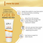Globus Naturals Gold Radiance Anti Ageing & Brightening Face Pack