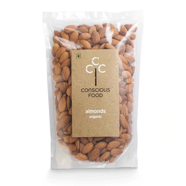 Conscious Food Organic Almonds (Badaam) Hover Image