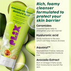 PLIX The Plant Fix Avocado Ceramide Moisture Rush Juicy Cleanser and Guava Moisturizer Combo