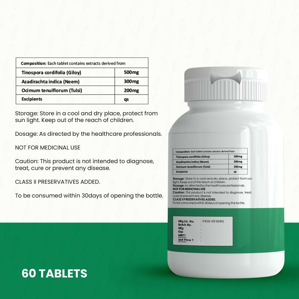 HappyMillions Giloy Tulsi Neem Tablets