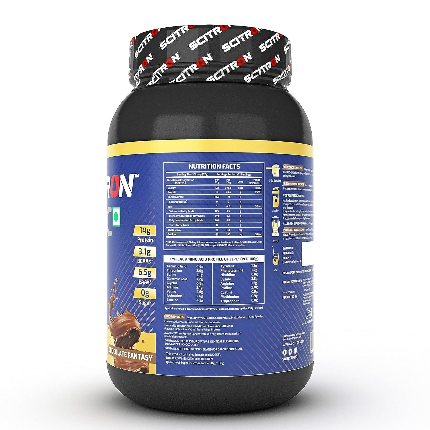 Scitron Nitro Series BASIC Whey Protein Chocolate Fantasy