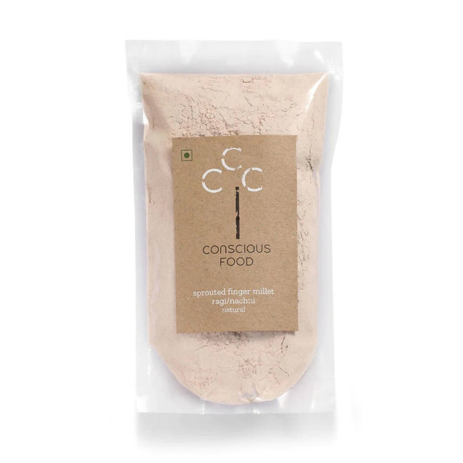 Conscious Food Sprouted Finger Millet Flour (Ragi/Nachni Atta) Hover Image