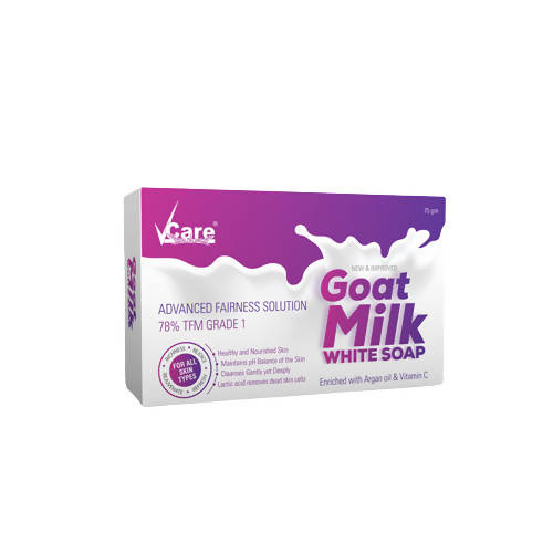 VCare Goat Milk White Soap Hover Image