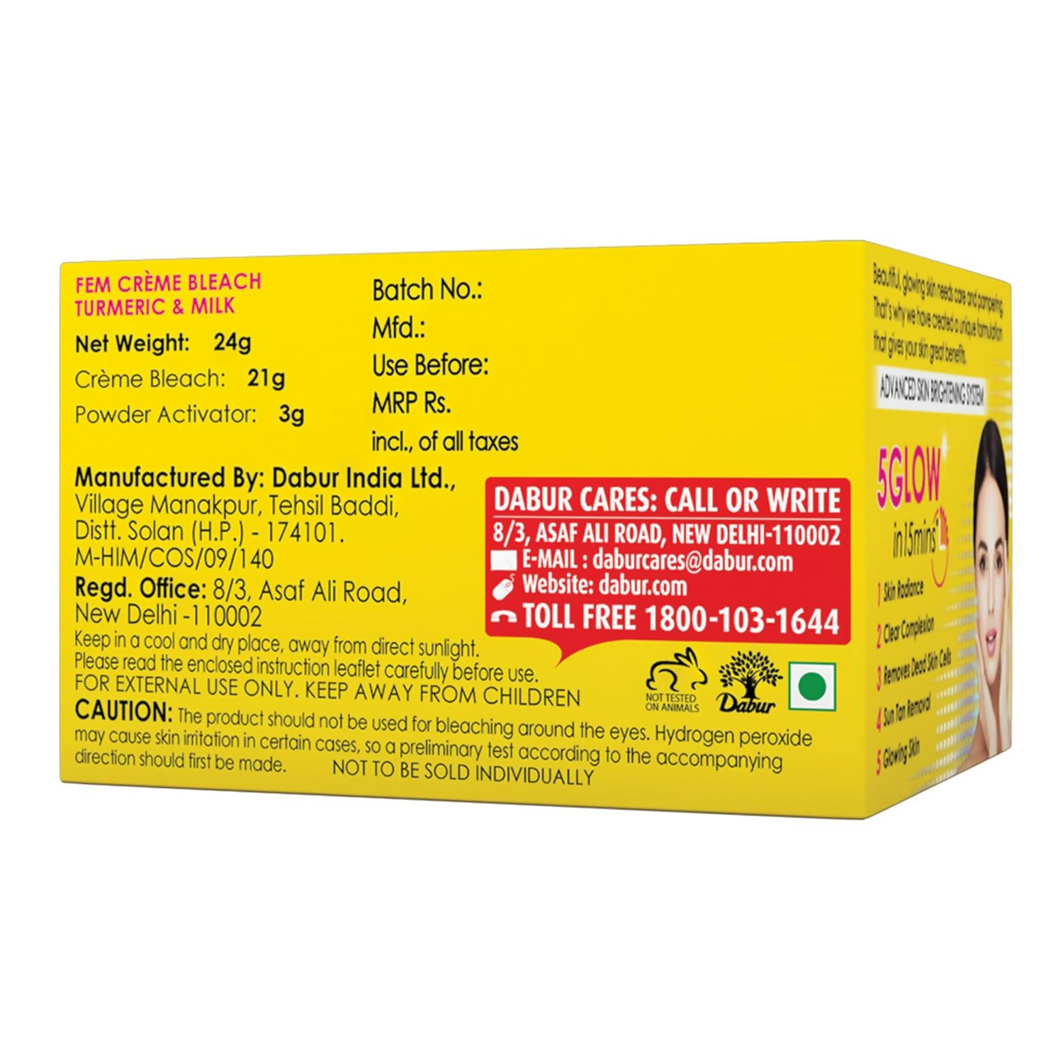 Fem Fairness (Turmeric&Milk) Creme Bleach