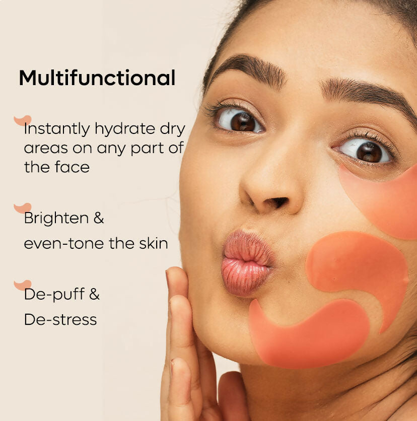 mCaffeine 4% Niacinamide Hydrogel Under Eye Patches with Kombucha Tea - Pigmentation & Brightening