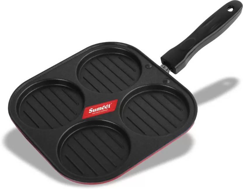 Sumeet Aluminium Non Stick 2.6mm Thick Mini Multi Snack Maker Pan