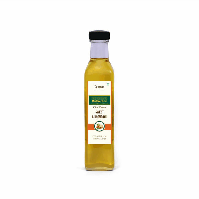 Healthy Fibres Cold Pressed Sweet Almond Oil Hover Image