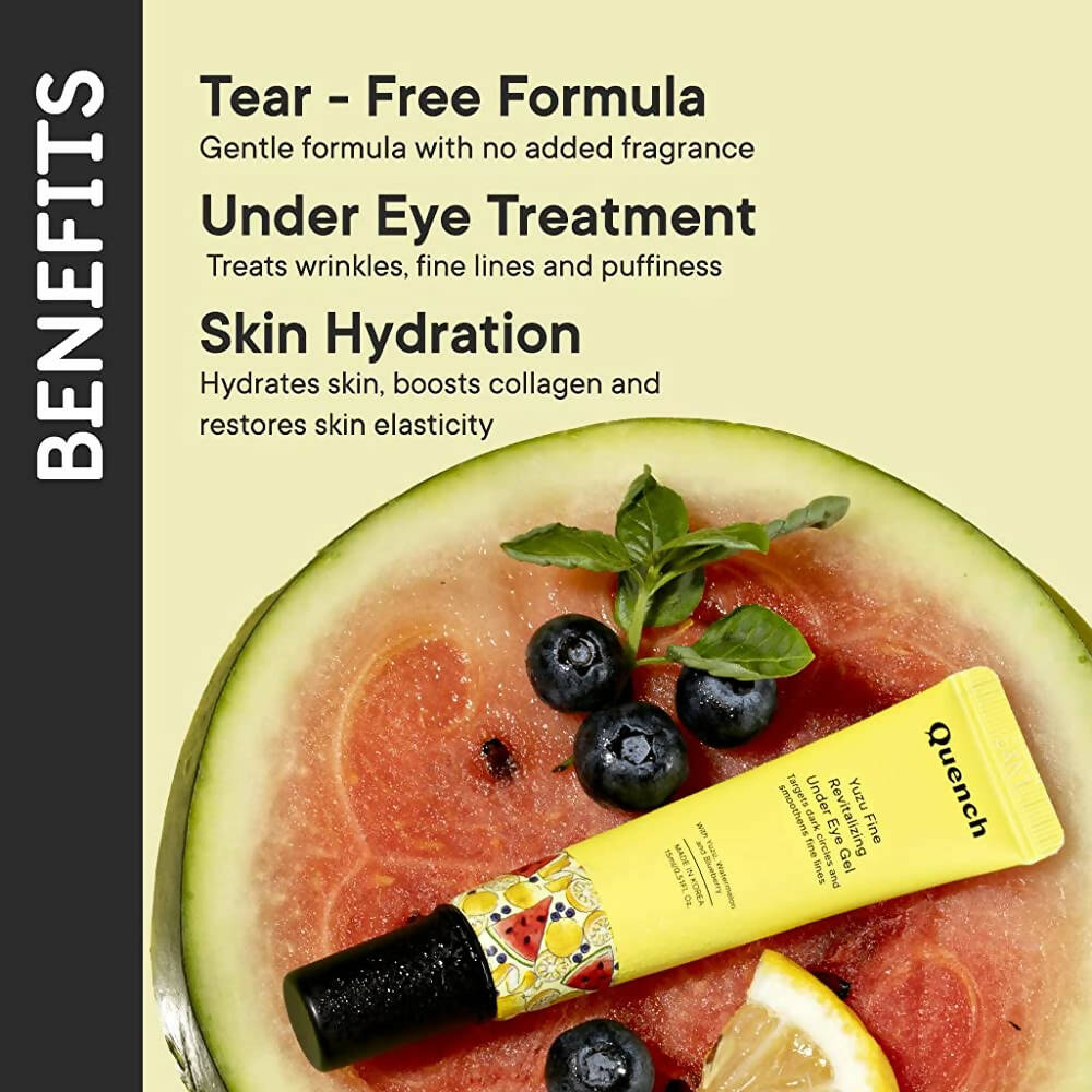 Quench Botanics Yuzu Fine Revitalizing Under Eye Gel - Korean Skincare