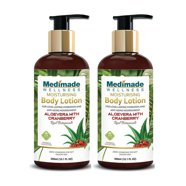 Medimade Wellness Moisturising Body Lotion With Aloevera With Cranberry Main Image
