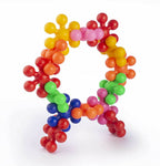 Kipa Loopy Link Interlocking Blocks Educational, Construction Blocks for Kids, Colorful Star Building Blocks Toys for Kids - Multicolour