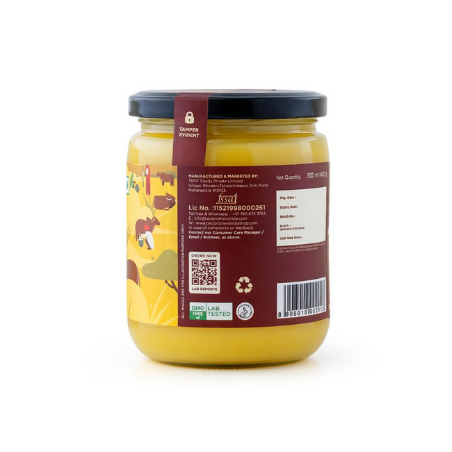 Two Brothers Organic Farms A2 Ghee Butter Organic Grass Fed From Gir Cow Main Image