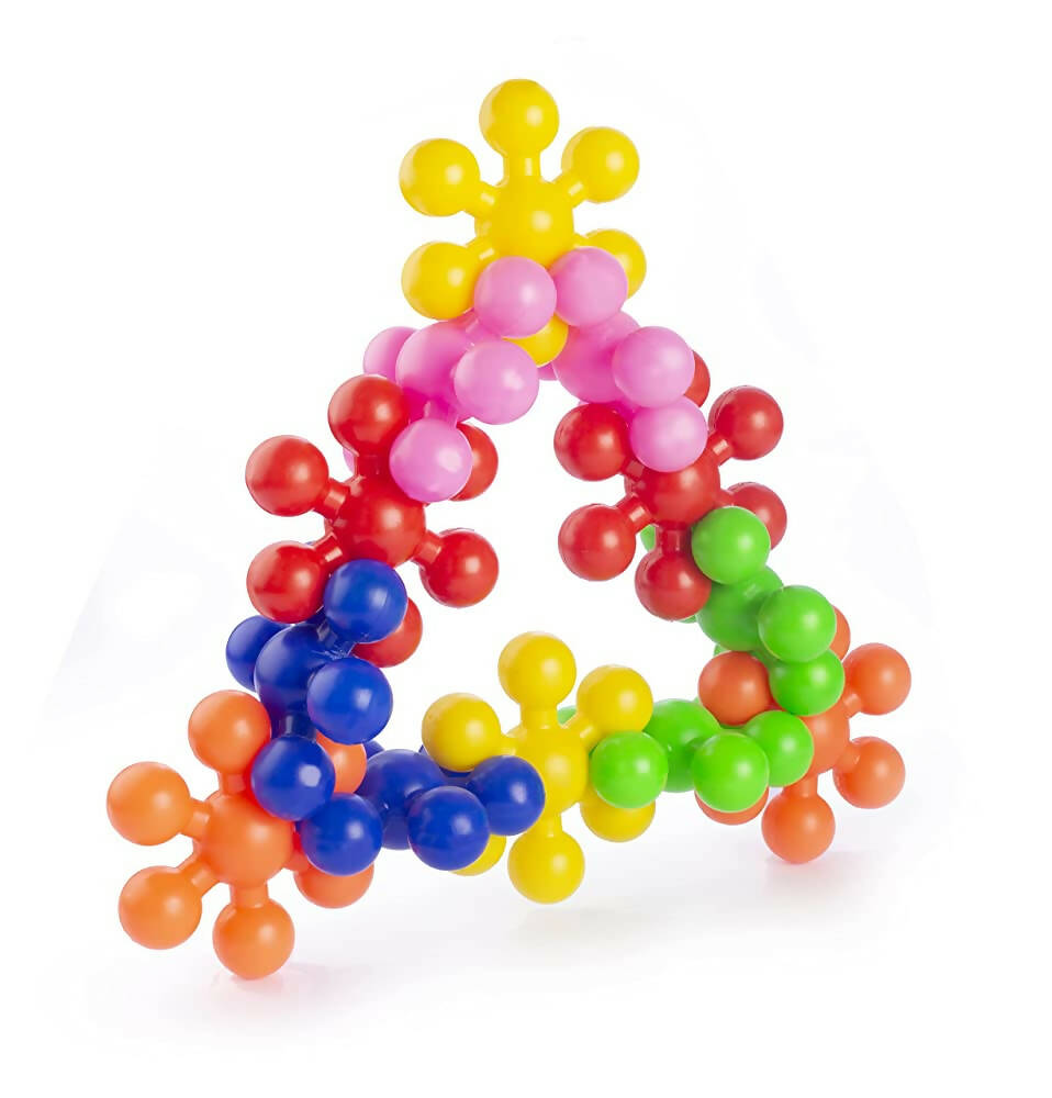 Kipa Loopy Link Interlocking Blocks Educational, Construction Blocks for Kids, Colorful Star Building Blocks Toys for Kids - Multicolour