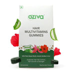 OZiva Biotin Hair Multivitamins Gummies-Kaccha Aam Flavor